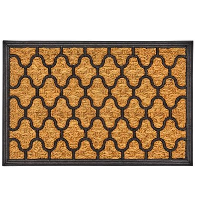 Paillasson en caoutchouc et fibres de coco 60x40cm WADIGA