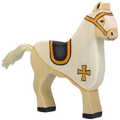 Figurine Cheval du chevalier blanc HOLZTIGER