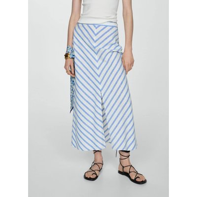 Jupe imprimée fendue MANGO