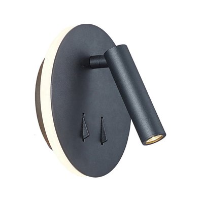 Applique Tête De Lit Cayman Led Noir Mat MILLUMINE