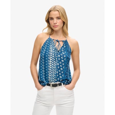 Top dos nu à imprimé plage SUPERDRY