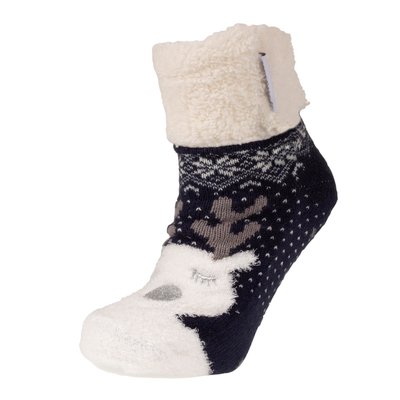 Chaussettes anti-dérapantes noël - fourrées ISOTONER