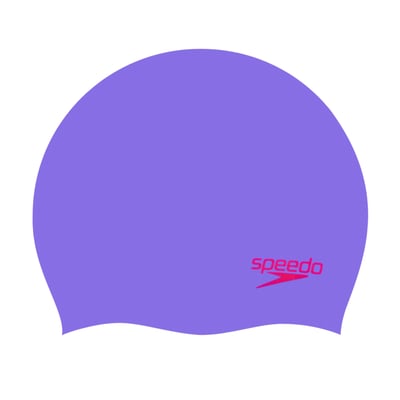 Bonnet de bain en silicone motif/style logo contrasté SPEEDO