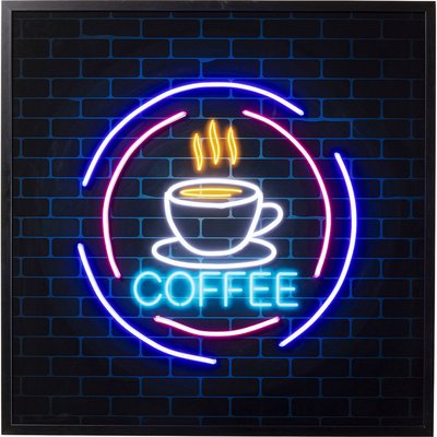 Tableau Coffee LED 3D 80x80cm KARE DESIGN