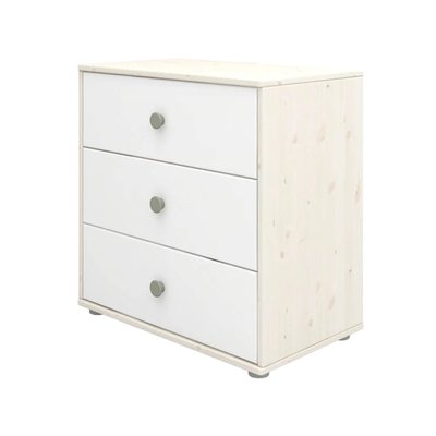 Commode 3 tiroirs pin massif FLEXA