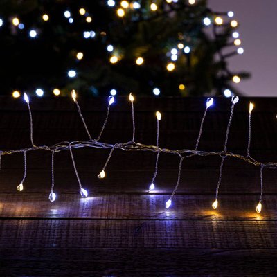 Guirlande lumineuse extérieur 400 LED blanc froid chaud 5m FEERIC LIGHTS & CHRISTMAS