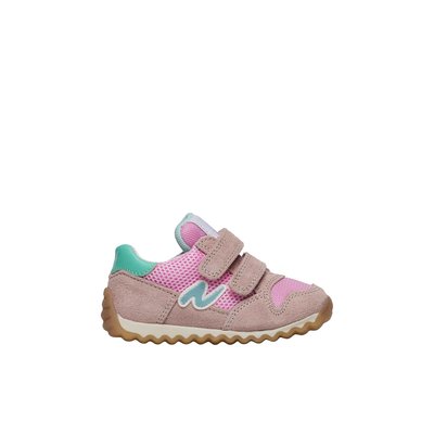 Baskets en cuir et tissu SAMMY 2 VL. NATURINO