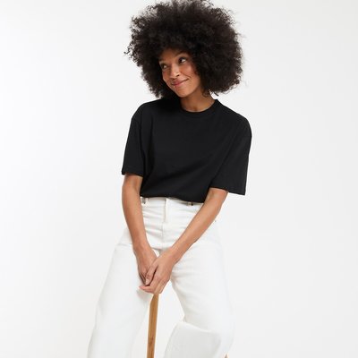 T-Shirt mit rundem Ausschnitt, Loose-Fit LA REDOUTE COLLECTIONS