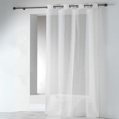 Voilages en Etamine Unie à Oeillets HOME MAISON