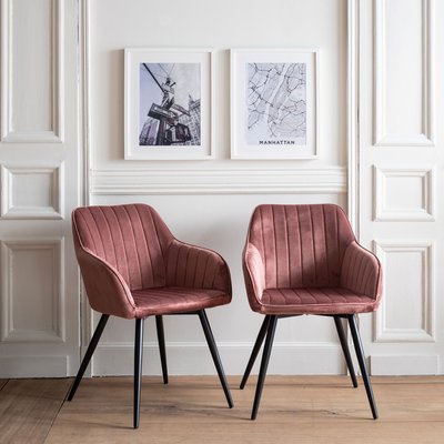 Chaises en velours, lot de 2, BERTILLE HAPPY GARDEN