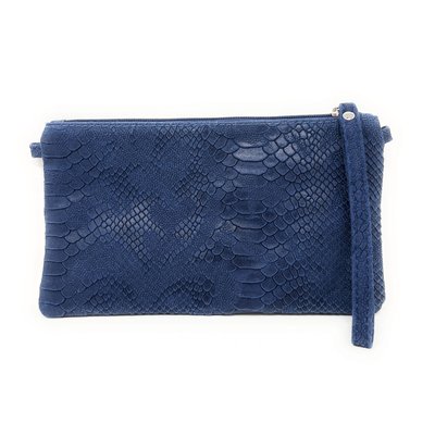 Sac à main pochette en cuir façon lézard DUNDEE OH MY BAG
