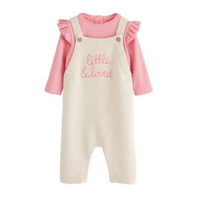 Ensemble salopette bébé maille NEXT