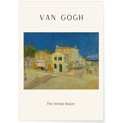 Affiche Van Gogh - The Yellow House L'AFFICHERIE