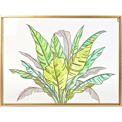 Tableau botanique en verre, Tropical RECOLLECTION