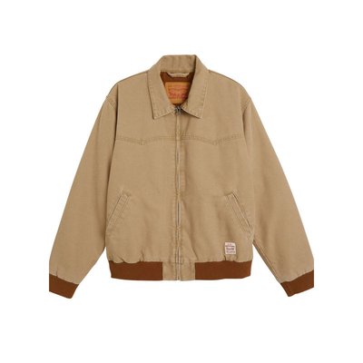 Blouson Levi's® coton avec manches longues et col à revers camel - Taille S LEVI'S