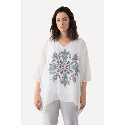 Tunique oversized à col V et manches courtes ULLA POPKEN