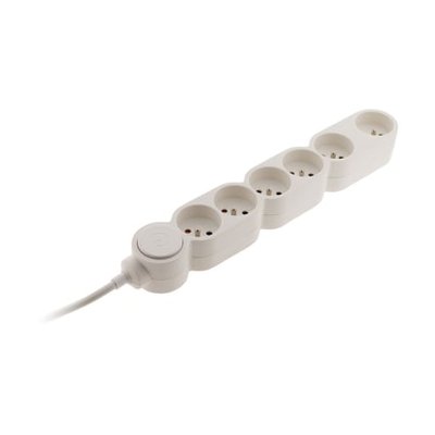 Bloc Multiprise 6 X 16a + Interrupteur Blanc ZENITECH