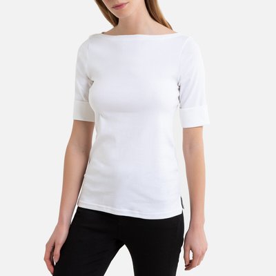 Tee shirt col bateau à manches courtes LAUREN RALPH LAUREN