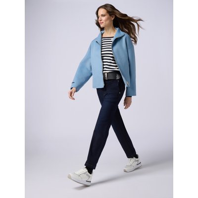 Jean chino en denim de coton mélangé délavage bleu foncé rinse OLTRE
