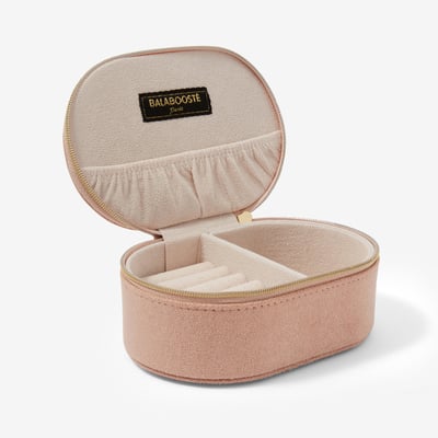 Petite boîte à bijoux ovale rose BALABOOSTE