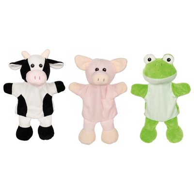 Marionnettes vache cochon grenouille GOKI