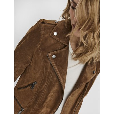 Veste daim marron femme La Redoute