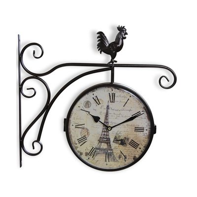 Horloge de gare ancienne double face paris DECORATION D’AUTREFOIS