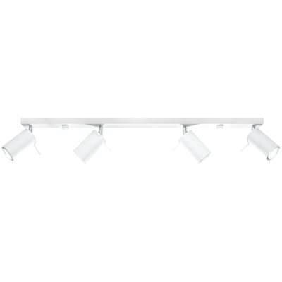 Plafonnier Acier Blanc GU10 4 Ring Line EDEN