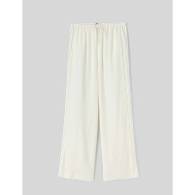 Pantalon fluide détail broderie BZB