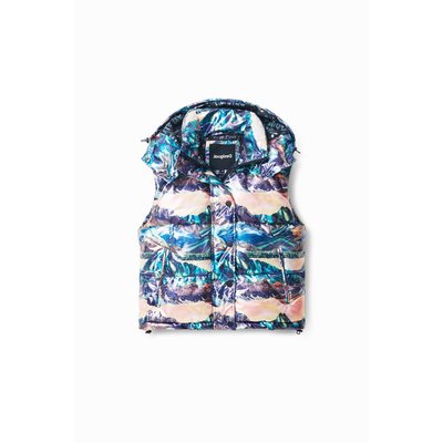 Desigual - Gilet matelassé iridescent paysages DESIGUAL