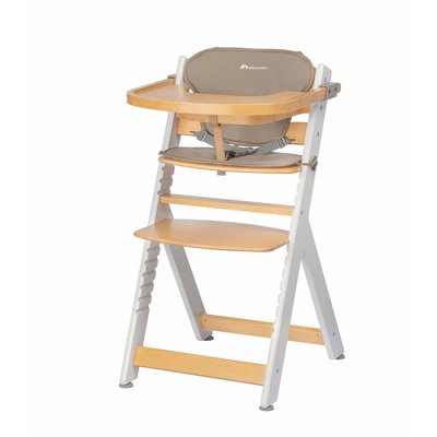 Chaise haute bébé Timba, avec coussin et tablette repas BEBECONFORT