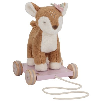 Peluche faon à tirer Fairy Garden LITTLE DUTCH