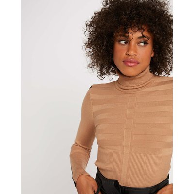 Pull maille fine col roulé manches longues MORGAN