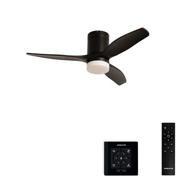 Ventilateur de plafond avec pales techniques en ABS avec lumière et contrôleur mural WIND CALM CREATE