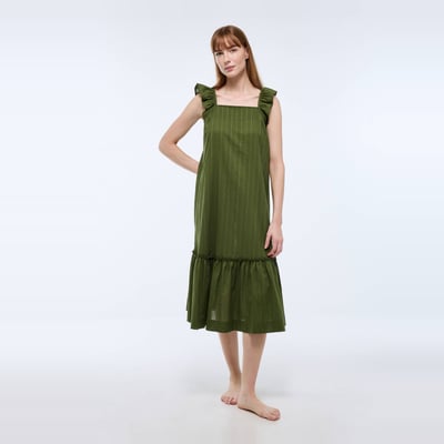 Chemise de nuit unie en coton bio GOTS MONOPRIX