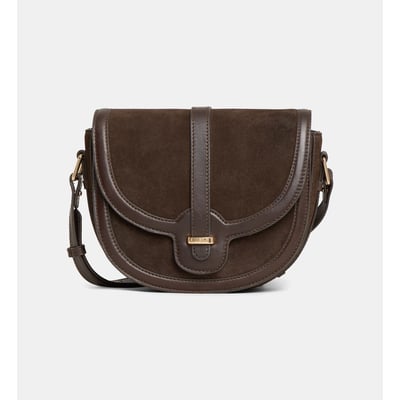 Sac à main apollina cuir suédé et lisse GALERIES LAFAYETTE