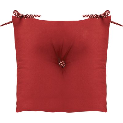 Galette de chaise polycoton unie C DESIGN HOME TEXTILE