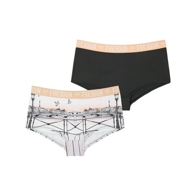 Lot de 2 Shorty microfibre FREEGUN