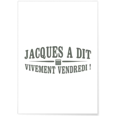 Affiche 'Jacques a dit' L'AFFICHERIE