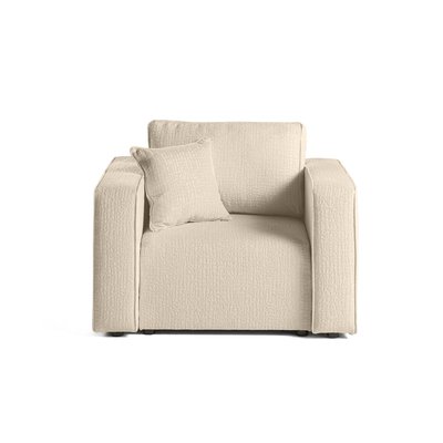 Fauteuil en Tissu velours relief - TOPAZE LISA DESIGN