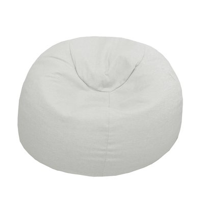 Pouf en lin naturel, déhoussable MX HOME