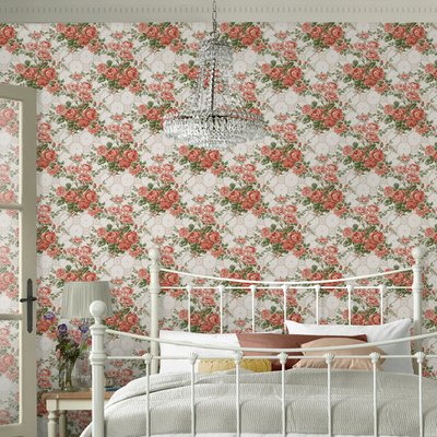 Papier peint fleuri Bouquets de roses Country LAURA ASHLEY