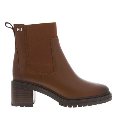 Boots cuir talon décroché moyen TOMMY HILFIGER