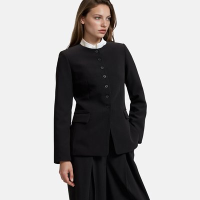 Veste col rond coupe cintrée LA REDOUTE COLLECTIONS