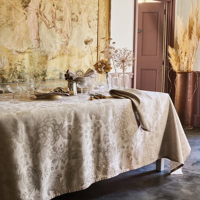 Nappe lin & coton antitache MILLE GIVERNY GARNIER THIEBAUT