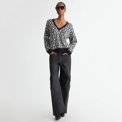 Pantalon coton enduit femme La Redoute