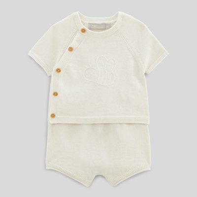 Ensemble en tricot avec broderie BOUT'CHOU