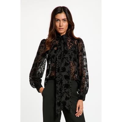 Chemise col lavallière MORGAN
