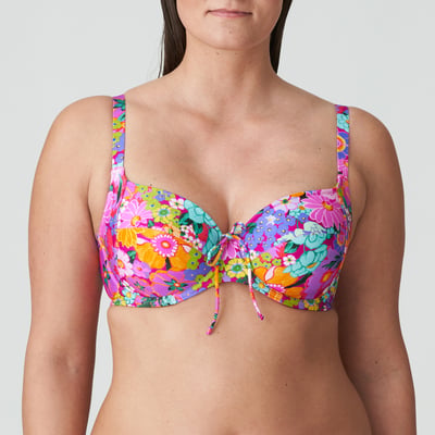 Maillot De Bain Deux Pièces Femme Grande Taille - Taille Haute, Bordure Festonnée - Soutien-Gorge Rembourré - Nylon/Élasthanne - Lavable Machine
