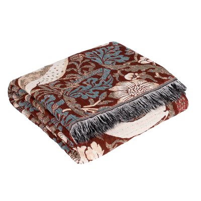Strawberry Thief Jacquard Multi Layer Throw MORRIS & CO.